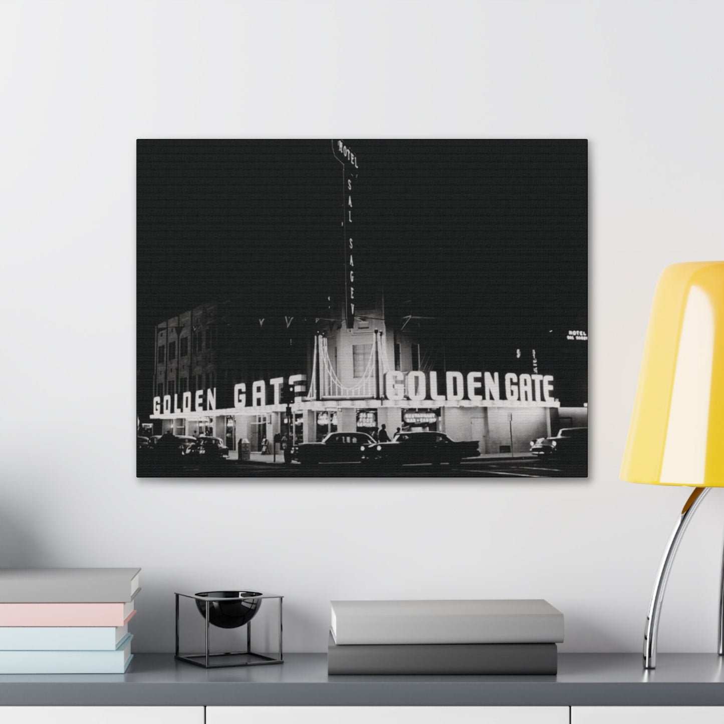 Vintage Casino Dreams: Fremont Street Canvas Art
