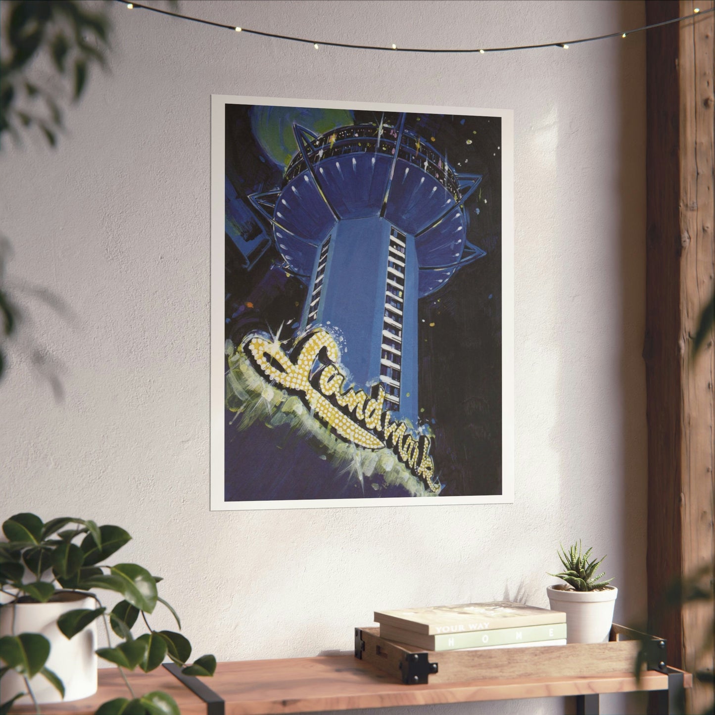 Las Vegas, Wall Art, Landmark Hotel, Vintage Vegas, Printable Art, Casino, Vintage Vegas, The Strip, Viva Las Vegas, Gift For Him, Man Cave,