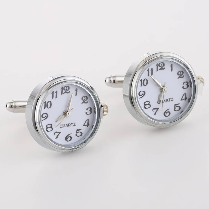 Hot-Selling Limited Edition Watch Cufflinks Stainless Steel Cuff Nails Personality Fun Movement Mechanical Cuffs