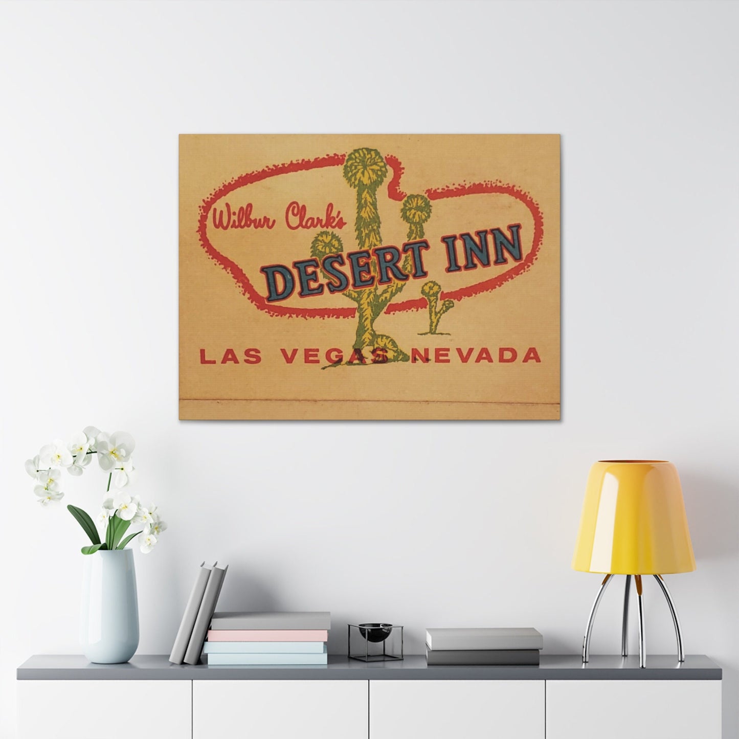 Vintage Desert Inn Casino Matchbook Art Canvas