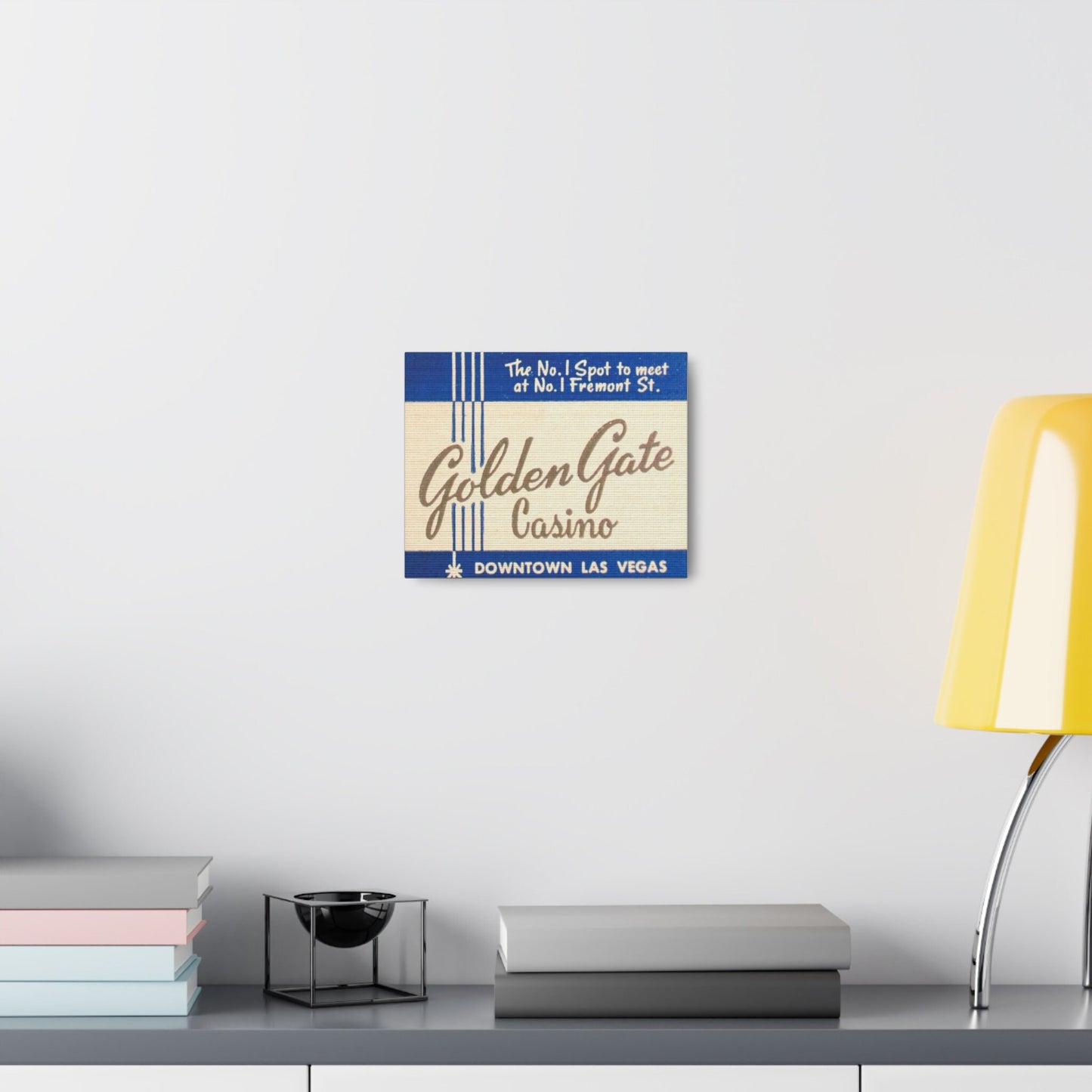 Las Vegas, Wall Art, Canvas Art, Golden Gate Casino Matchbook Art