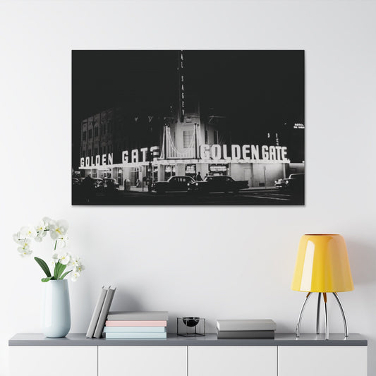 Vintage Casino Dreams: Fremont Street Canvas Art