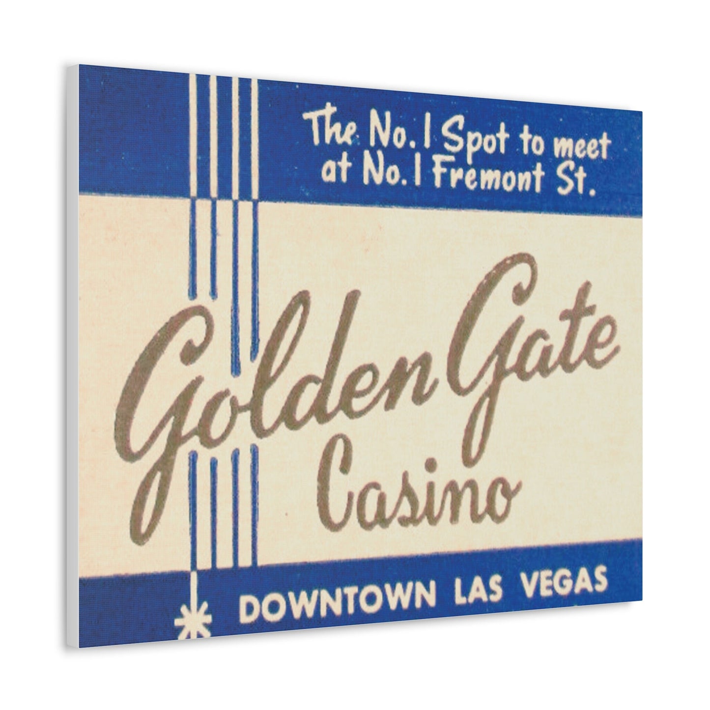 Las Vegas, Wall Art, Canvas Art, Golden Gate Casino Matchbook Art