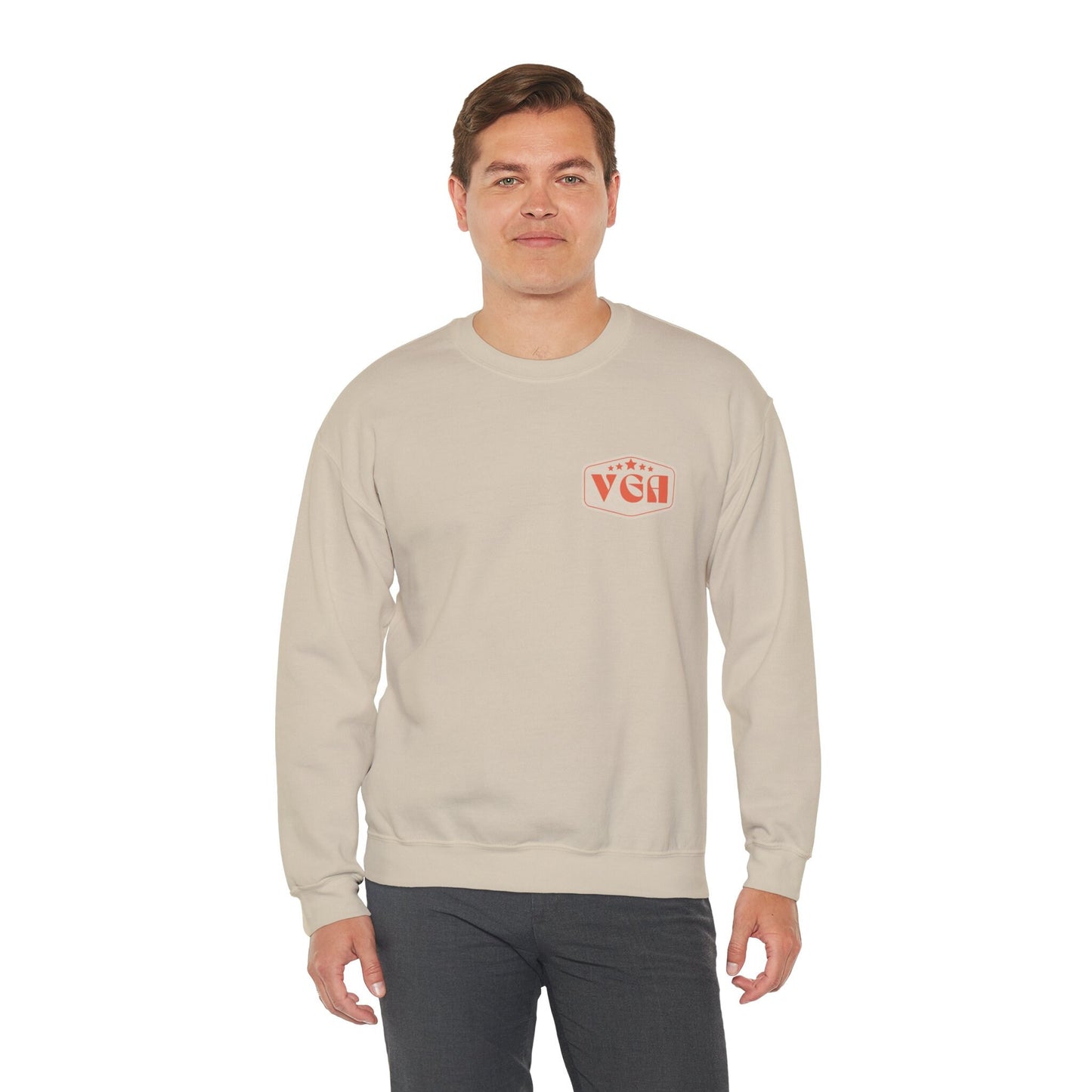 Vintage Guy Apparel: Stylish Crewneck Sweatshirt for Men - Trendy Gift for Him