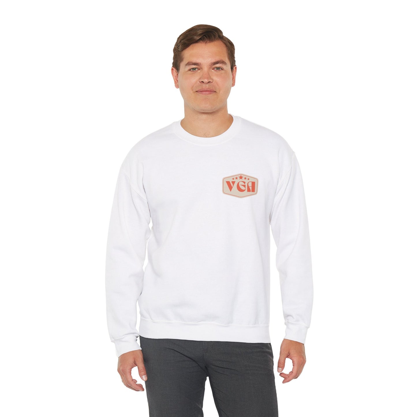 Vintage Guy Apparel: Stylish Crewneck Sweatshirt for Men - Trendy Gift for Him