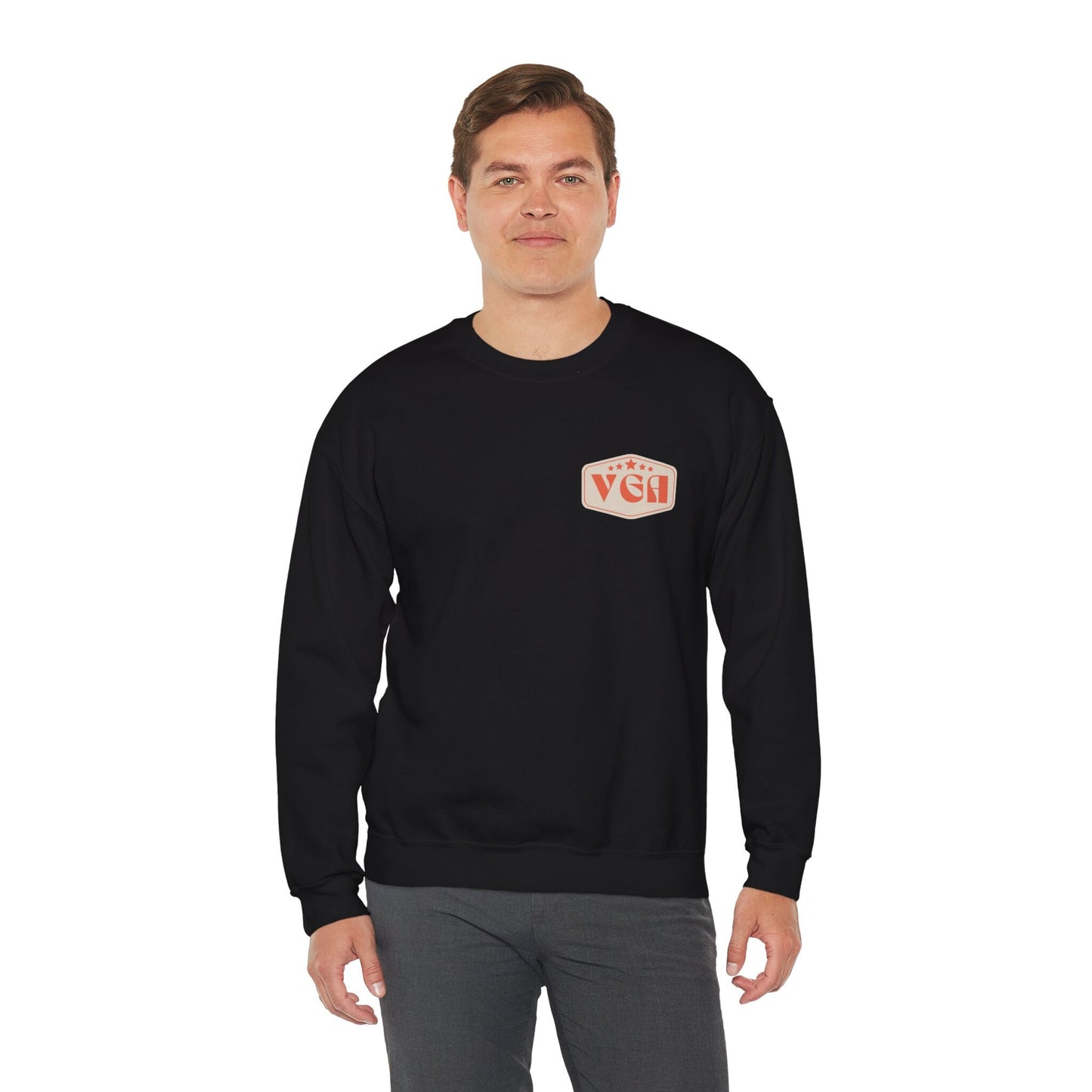 Vintage Guy Apparel: Stylish Crewneck Sweatshirt for Men - Trendy Gift for Him