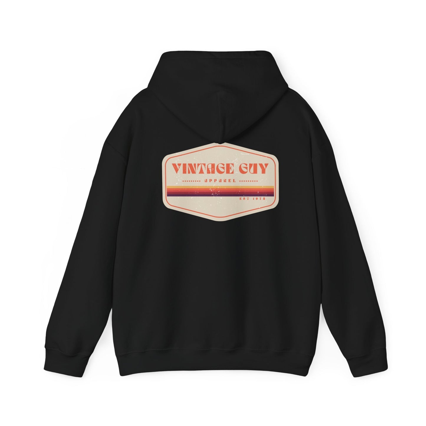 Hooded Sweatshirt Vintage Guy Apparel