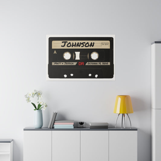 Custom Vintage Retro Mixtape Wall Art - Custom Cassette Decor