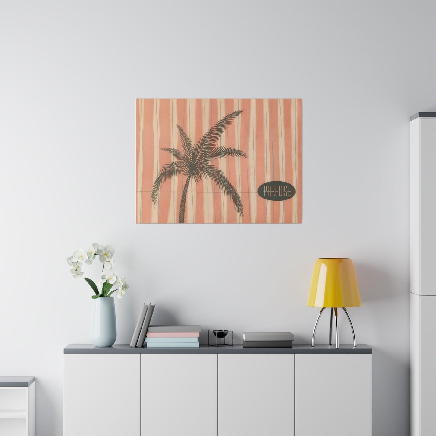 Palm Springs, Paradise, Palm Trees, Wall Art, Canvas Art, Vintage, Menu Art