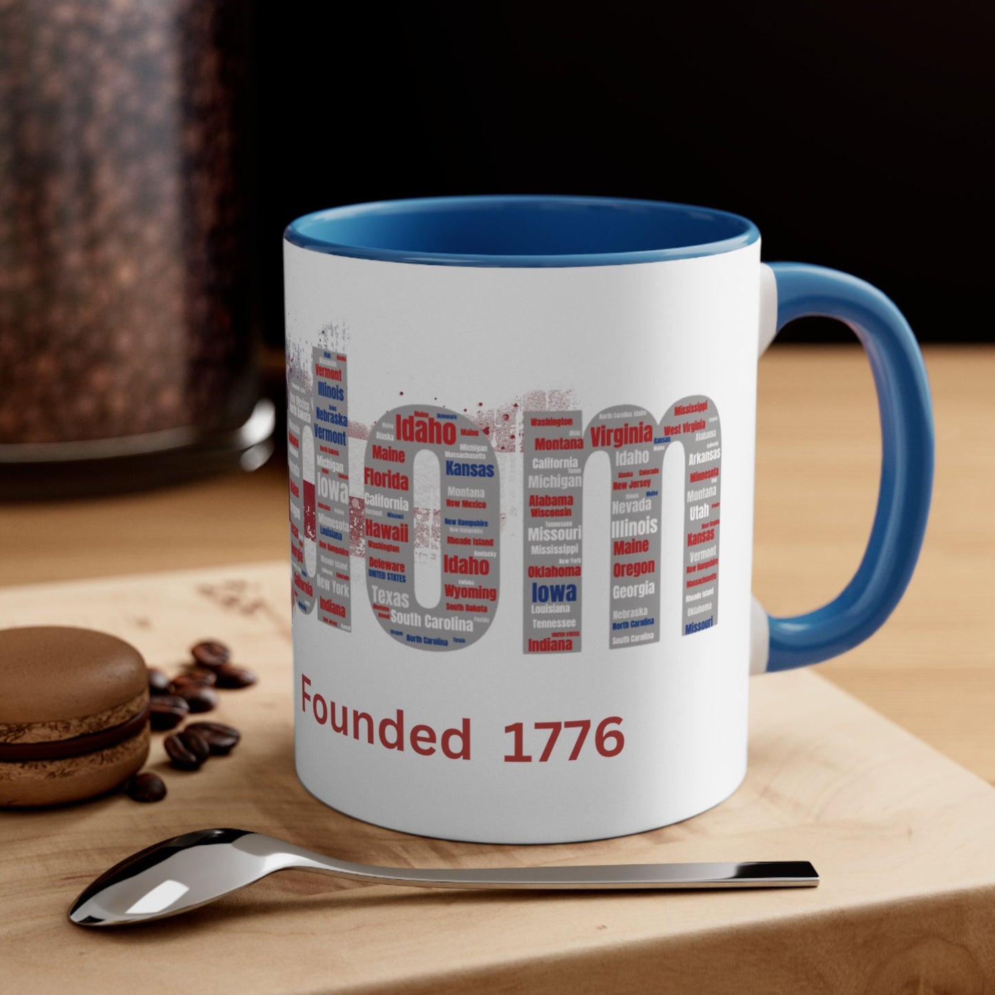 Vintage American Freedom Coffee Mug - Patriotic Custom Ceramic Cup