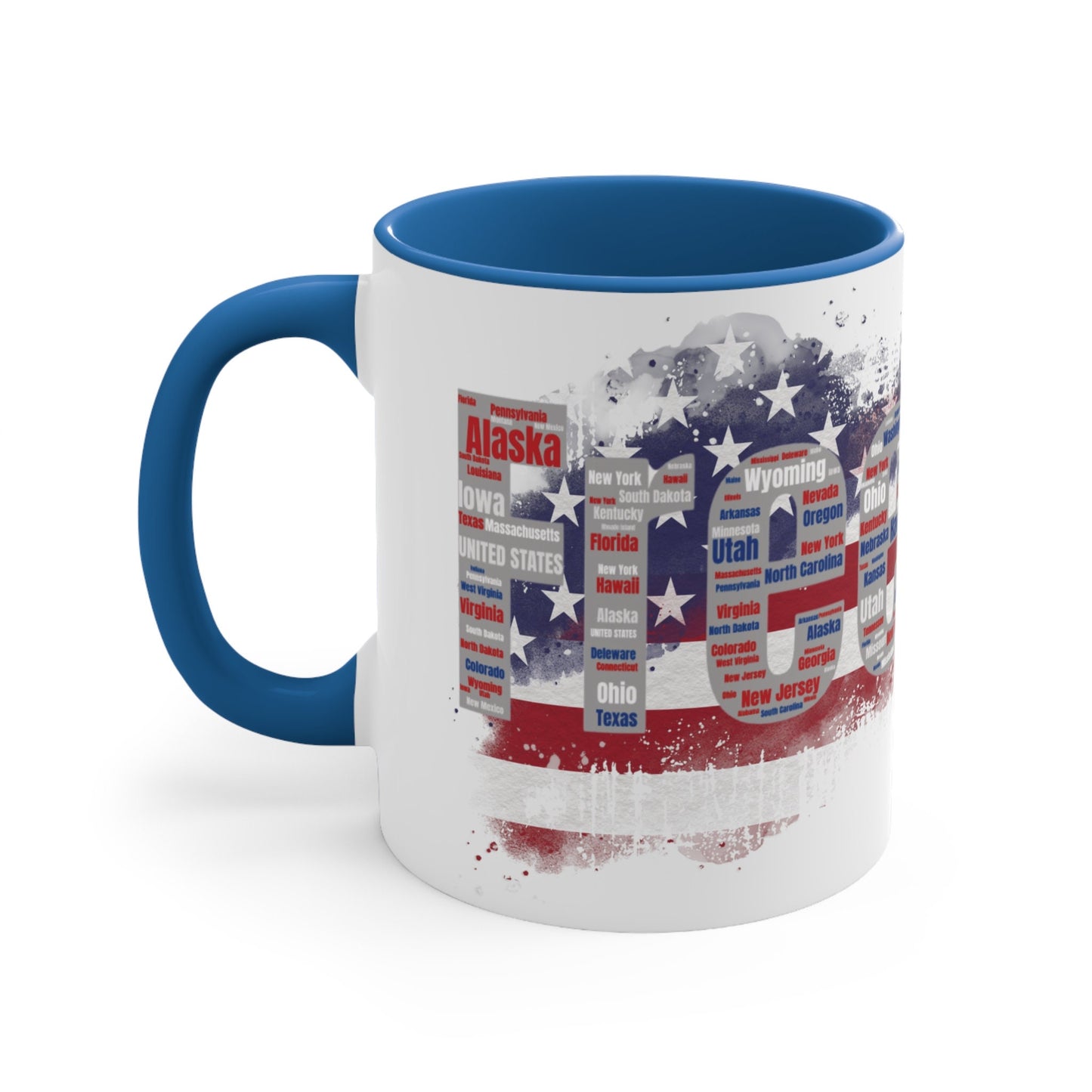 Vintage American Freedom Coffee Mug - Patriotic Custom Ceramic Cup