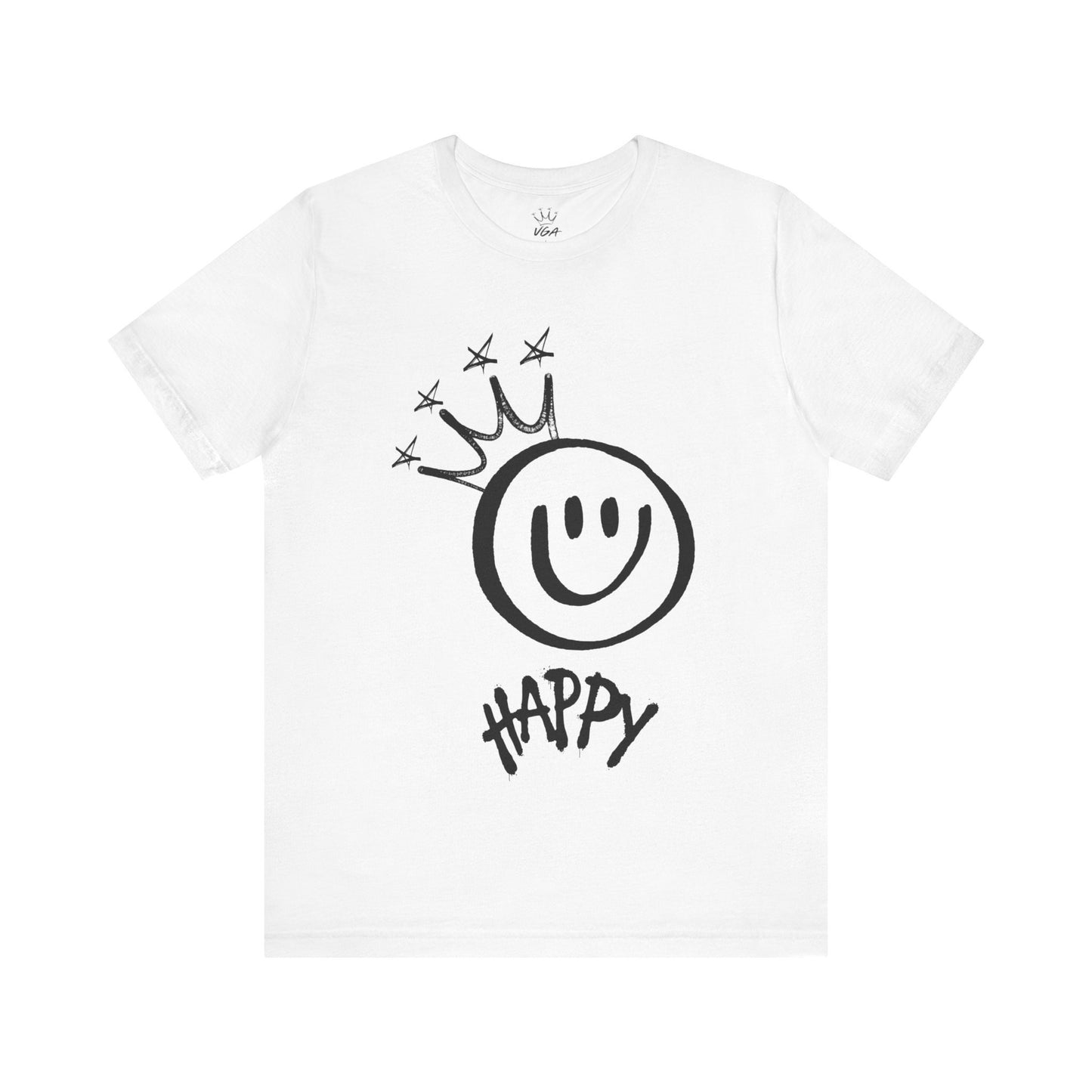 King Happy Graffiti T-Shirt: Unisex Alternative Streetwear Tee - Cool Grunge Skater Shirt for Teenagers