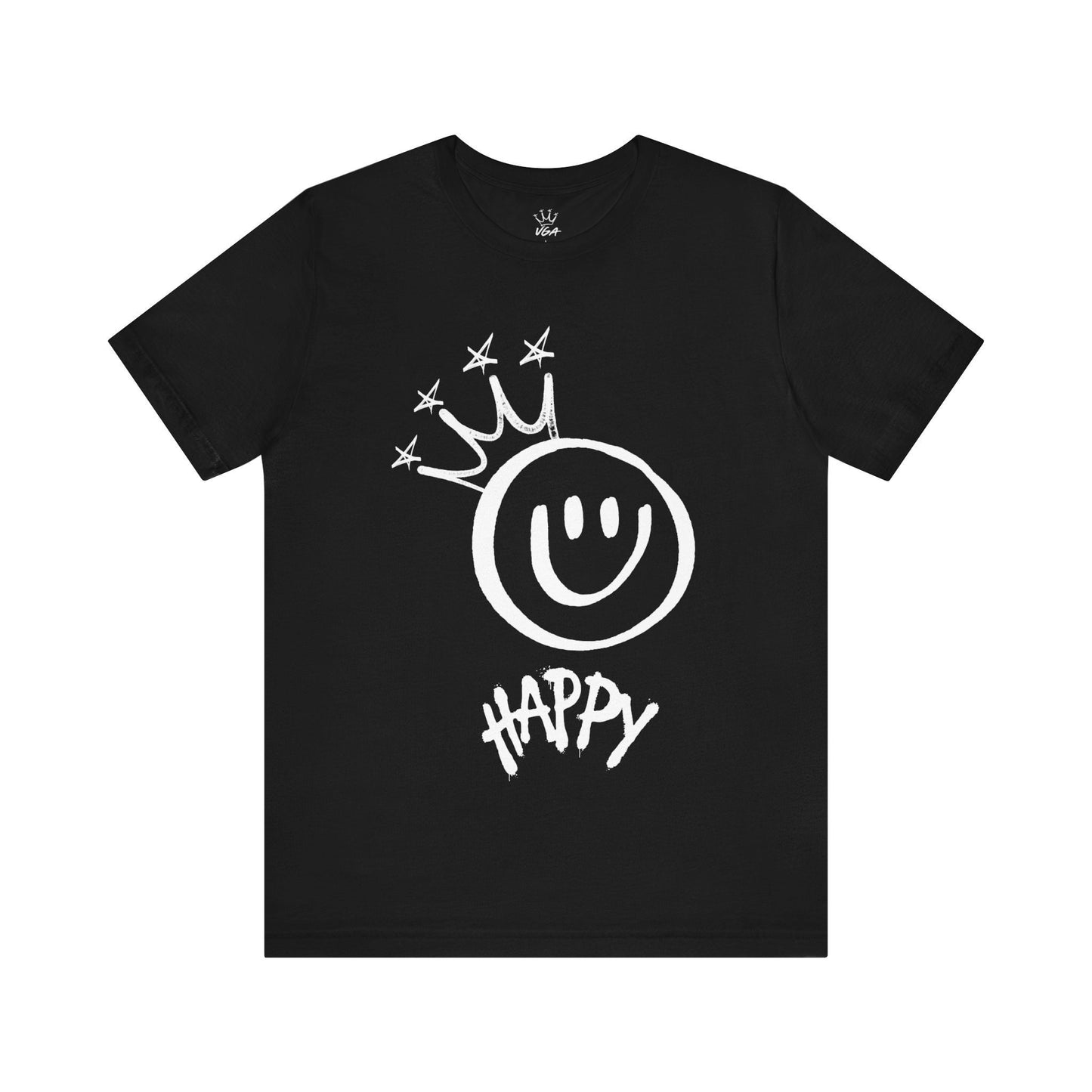 King Happy Graffiti T-Shirt: Unisex Alternative Streetwear Tee - Cool Grunge Skater Shirt for Teenagers