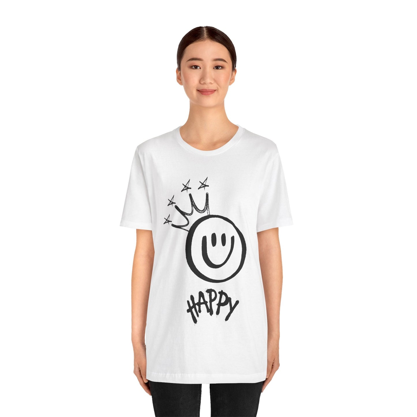 King Happy Graffiti T-Shirt: Unisex Alternative Streetwear Tee - Cool Grunge Skater Shirt for Teenagers