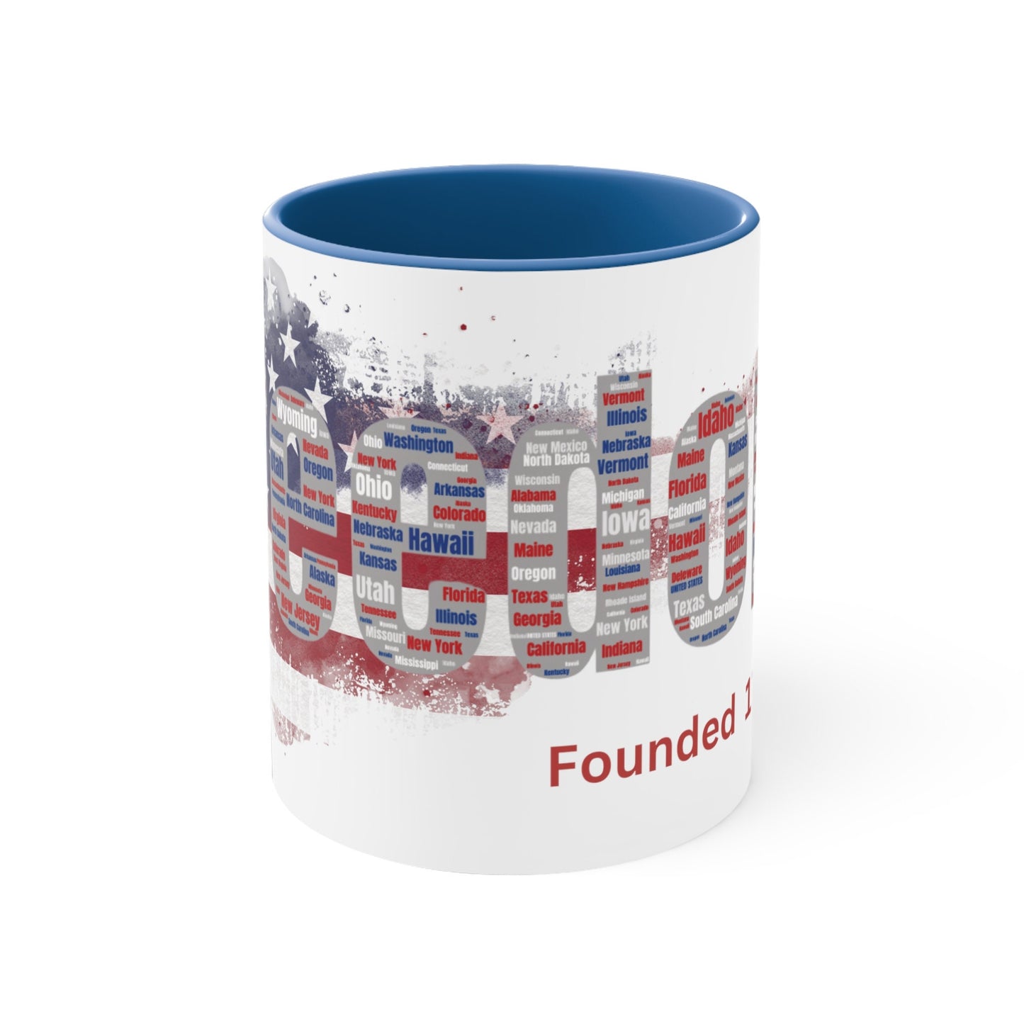 Vintage American Freedom Coffee Mug - Patriotic Custom Ceramic Cup