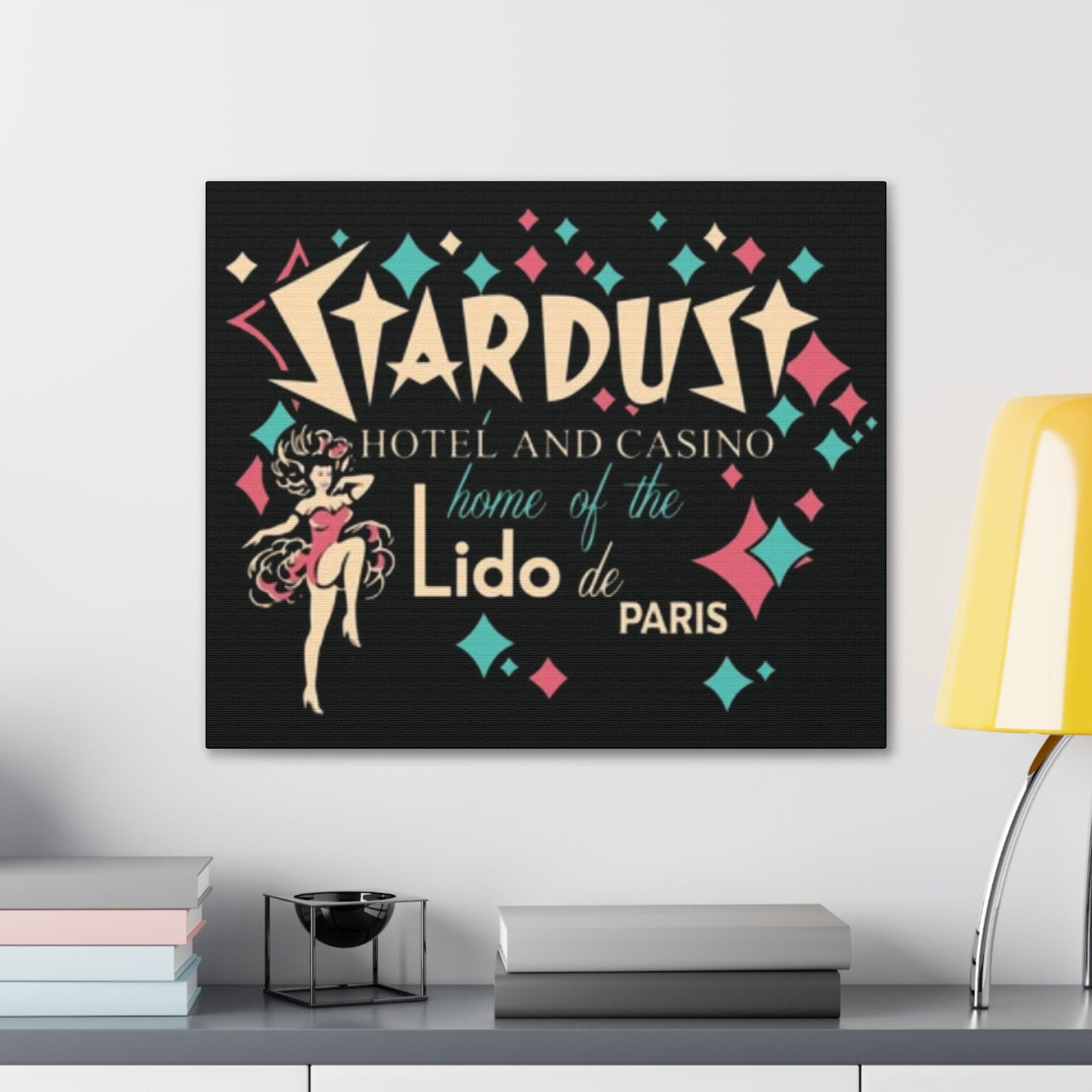 Vintage Stardust Casino Matchbook Art Canvas