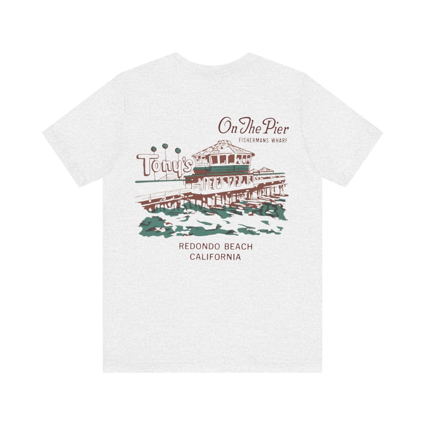 Vintage Beach T-Shirt - Tony On The Pier | Coastal Sunset Fashion