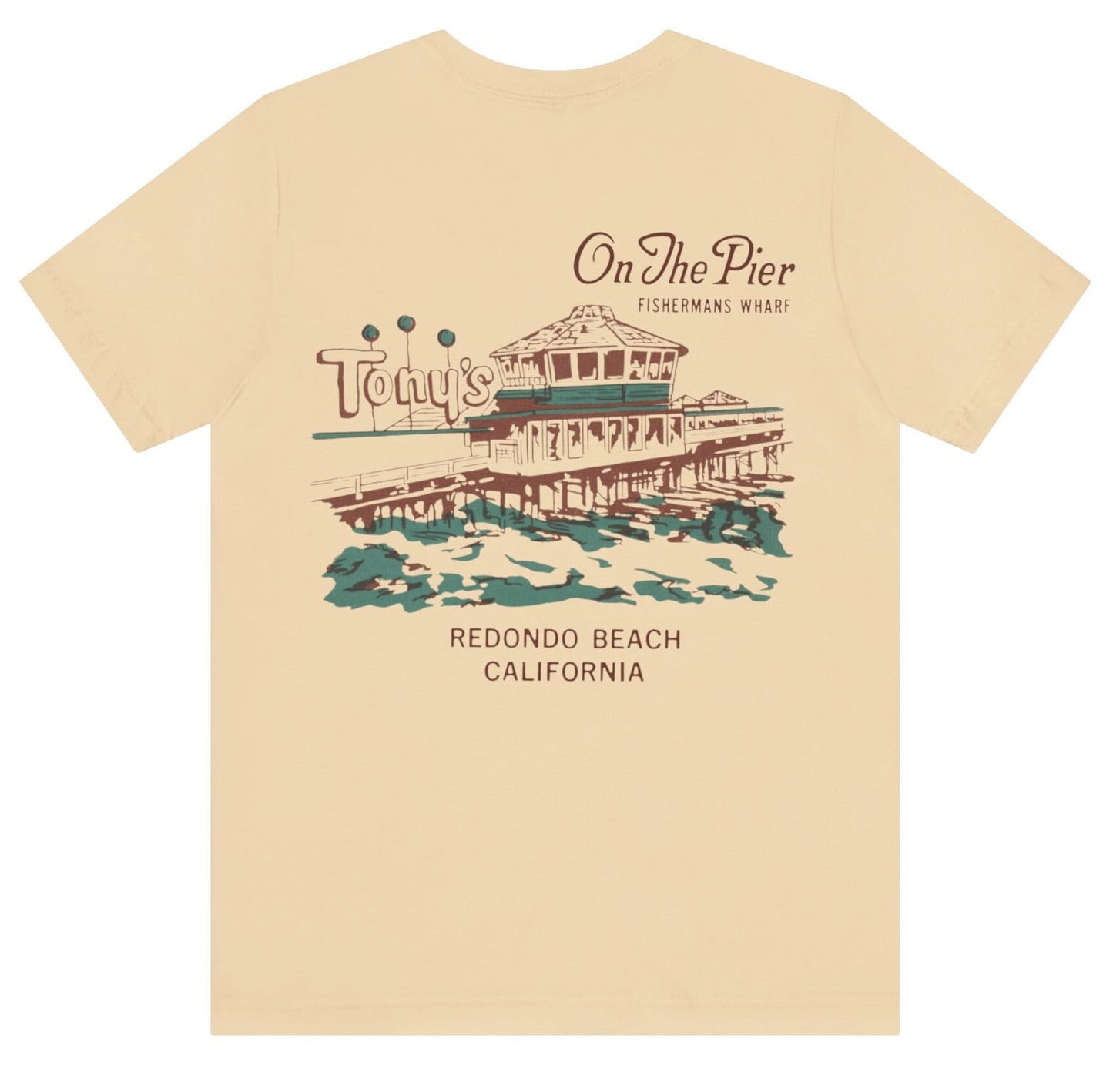 Vintage Beach T-Shirt - Tony On The Pier | Coastal Sunset Fashion