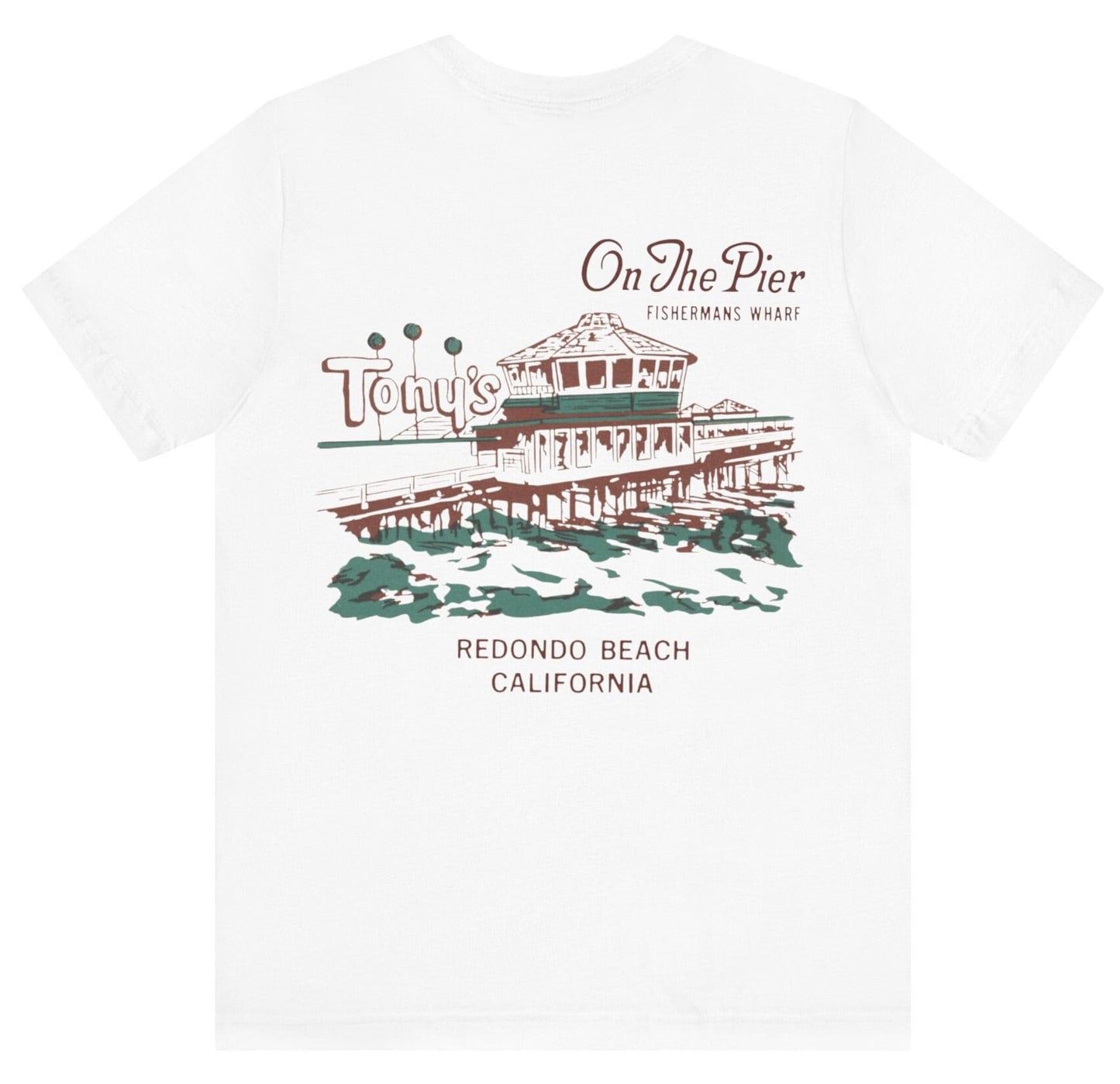 Vintage Beach T-Shirt - Tony On The Pier | Coastal Sunset Fashion